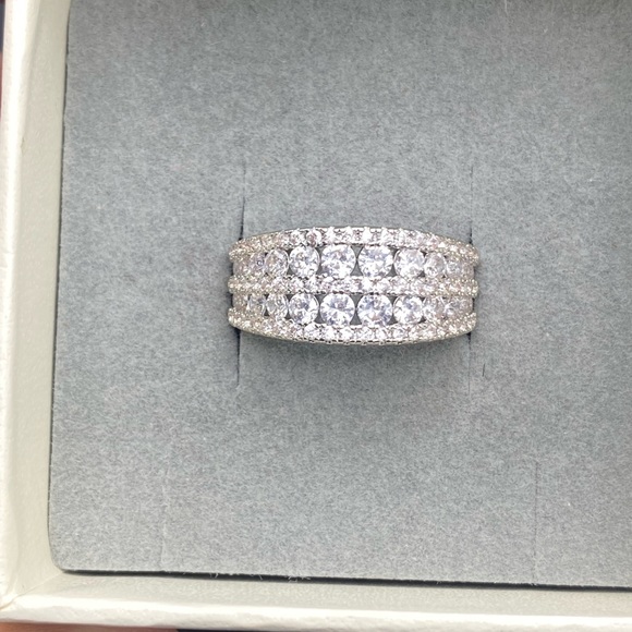 S925 unique eternity wedding band ring - Picture 13 of 15